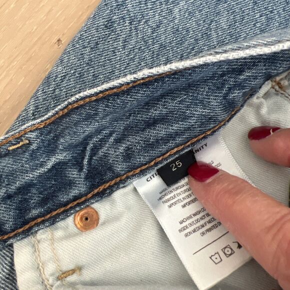 Citizens of Humanity Jeans Women 25 Annina High Rise Wide Leg Relaxed Button Fly - Picture 5 of 8